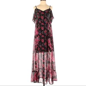 Full Length Rose Floral Dress